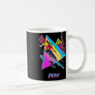 Kleurrijke Peruaanse Ski Avontuur Grafisch Peru Sk Koffiemok