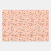 Kleurrijke perzik bloem inpakpapier vel (Voorkant 3)