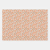 Kleurrijke perzik bloem inpakpapier vel (Voorkant 2)