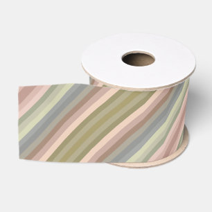 Kleurrijke Perzik Khaki Olijfgroene Kleur Van Het Grosgrain Lint