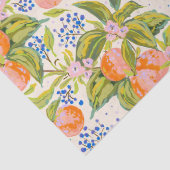 Kleurrijke perziken met bloemen tissuepapier (Detail)