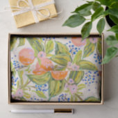 Kleurrijke perziken met bloemen tissuepapier (Geschenk)