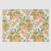 Kleurrijke perziken met bloemen tissuepapier (Voorkant)