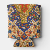  kleurrijke Perzische bloemkunst Blikjeskoeler (Achterkant)