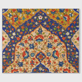  kleurrijke Perzische bloemkunst Cadeaupapier (Vlak)