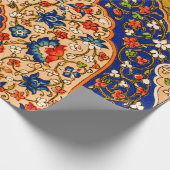 kleurrijke Perzische bloemkunst Cadeaupapier (Hoek)