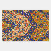 kleurrijke Perzische bloemkunst Inpakpapier Vel (Voorkant 2)