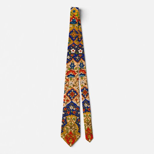  kleurrijke Perzische bloemkunst Stropdas (Voorkant)