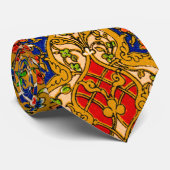  kleurrijke Perzische bloemkunst Stropdas (Opgerold)