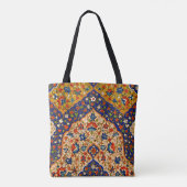  kleurrijke Perzische bloemkunst Tote Bag (Achterkant)