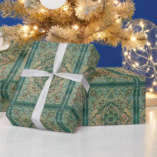 Kleurrijke Perzische drug motief patroon Cadeaupapier