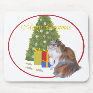 Kleurrijke Perzische Katten Kerstmis Muismat