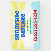 Kleurrijke peuterspeelzaal aangepaste banner (Verticaal)