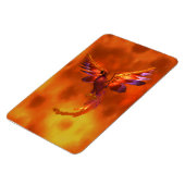 Kleurrijke Phoenix die tegen een vurige achtergron Magneet (Linkerzijde)