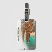 Kleurrijke Phuket Thailand Coastline Uitzicht Bagagelabel (Voorkant (verticaal))