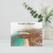 Kleurrijke Phuket Thailand Coastline Uitzicht Briefkaart (Staand voorkant)