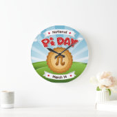 Kleurrijke Pi Day Grote Klok (Huis)