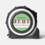 Kleurrijke Piano Keys Muziek Kinder Gepersonalisee Rolmaat (Voorkant)