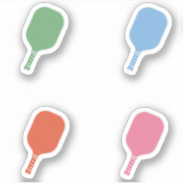 Kleurrijke Pickleball Paddles Sticker