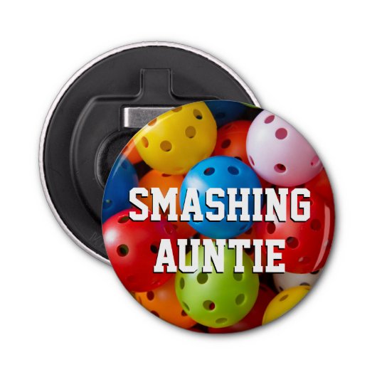 Kleurrijke picklebons button flesopener (Voorkant)