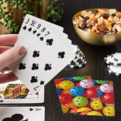 Kleurrijke picklebons pokerkaarten (Insitu)