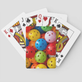 Kleurrijke picklebons pokerkaarten