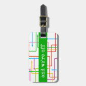 Kleurrijke pijlen Aangepast Bagagelabel (Voorkant verticaal)