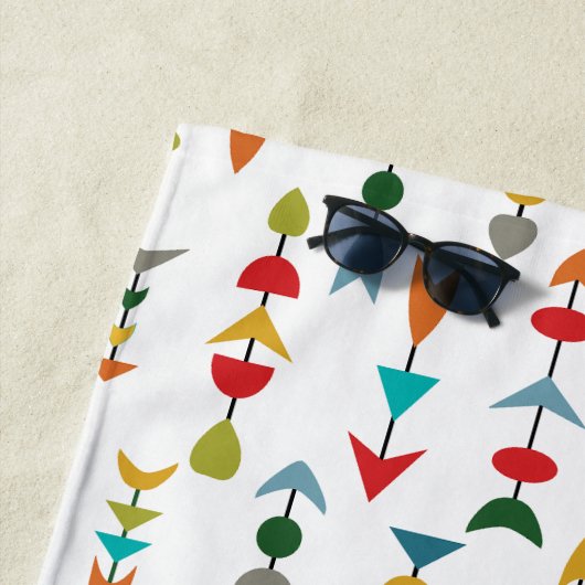 Kleurrijke pijlen strandlaken (In situ)