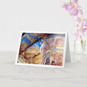 Kleurrijke Pijler bij de Luxor Tempel, Egypte, Kaart