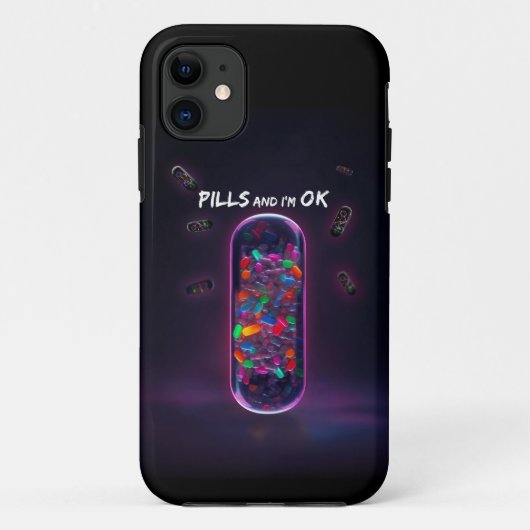 Kleurrijke Pil koele medicatie trendy ontwerp Case-Mate iPhone Case (Achterkant)