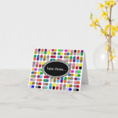 Kleurrijke pillen kaart (Gele Bloem)