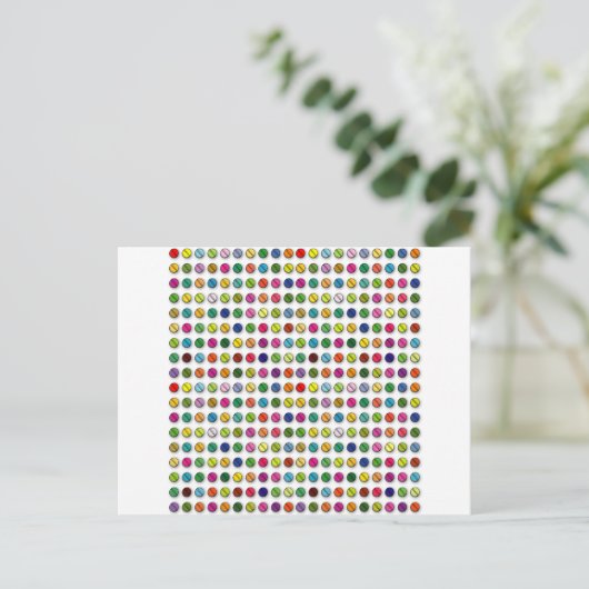 Kleurrijke Pillen Patroon Briefkaart (Staand voorkant)