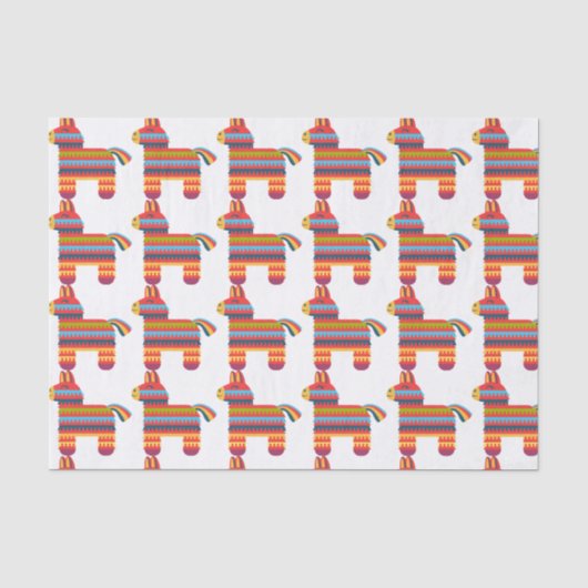 Kleurrijke Pinatas Tissuepapier (Voorkant)