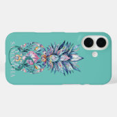 Kleurrijke Pineapple Mint Groen Case-Mate iPhone Case (Achterkant (horizontaal))