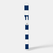 Kleurrijke Pineapple ,Navy Blauw Gestreept Case-Mate iPhone Case (Achterkant / Links)