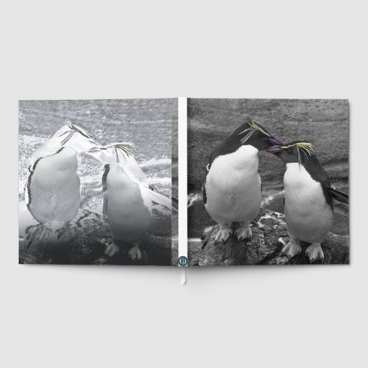 Kleurrijke Pinguïn Gastenboek (Volledig)