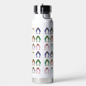 Kleurrijke Pinguïn Patroon Leuke Gril Cute Dier Waterfles (Links)