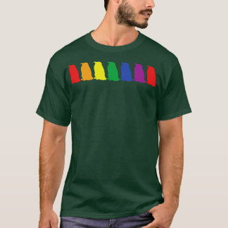 Kleurrijke Pinguïns Pride Regenboog T-shirt