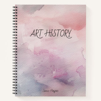 Kleurrijke Pinks Waterverf Stropdas-kleurstof  Notitieboek