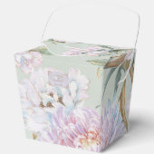 Kleurrijke Pioen Bruiloft Favor Box Bedankdoosjes (Voorkant)