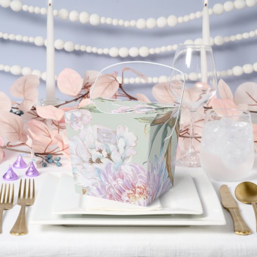 Kleurrijke Pioen Bruiloft Favor Box Bedankdoosjes (Huwelijk)