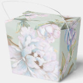 Kleurrijke Pioen Bruiloft Favor Box Bedankdoosjes (Achterkant)