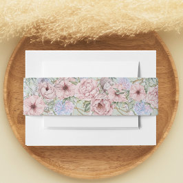  kleurrijke pioenenbruiloft uitnodigingen wikkel