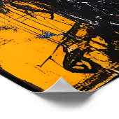 Kleurrijke Pirate Skull Portretten Bold Graffiti r Poster (Hoek)