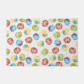 kleurrijke piratenschedels deurmat (Voorkant)