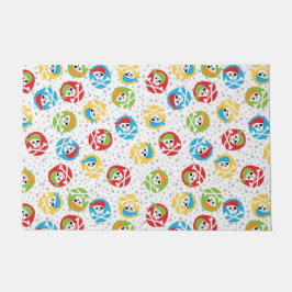 kleurrijke piratenschedels deurmat