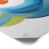 Kleurrijke Piratenschip Art Poste Poster (Hoek)