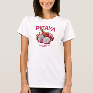 Kleurrijke Pitaya Drakenfruit Zomer Design T-shirt