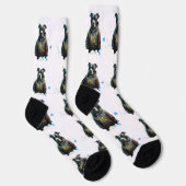 Kleurrijke Pitbull - Schattigee Pet Dog Sokken (Rechts)