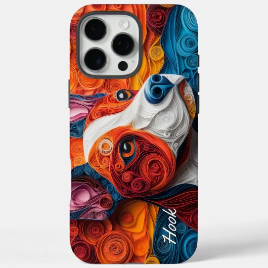 Kleurrijke Pitbull Terrier Portret Case-Mate iPhone Case (Achterkant)